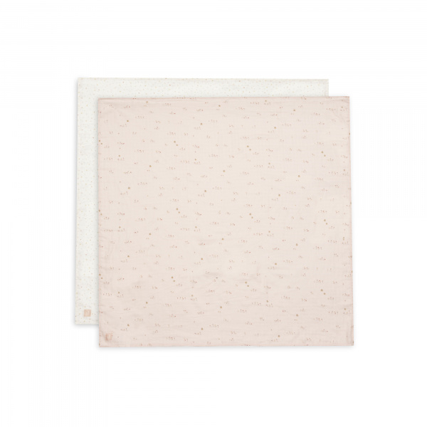 Lot de 2 langes gaze de coton 115 x 115 cm pretty picnic Jollein