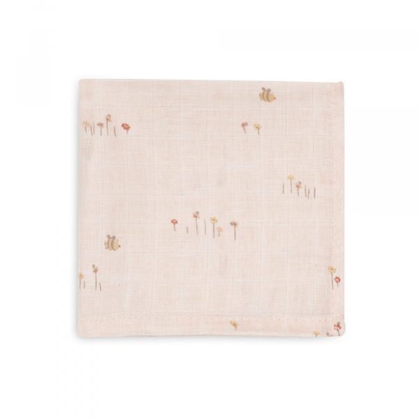 Lot de 3 langes en coton 31 x 31 cm pretty picnic Jollein