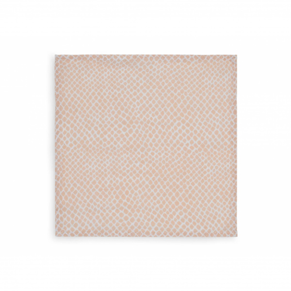 Lot de 3 langes gaze de coton snake pale pink 31cm x 31cm Jollein
