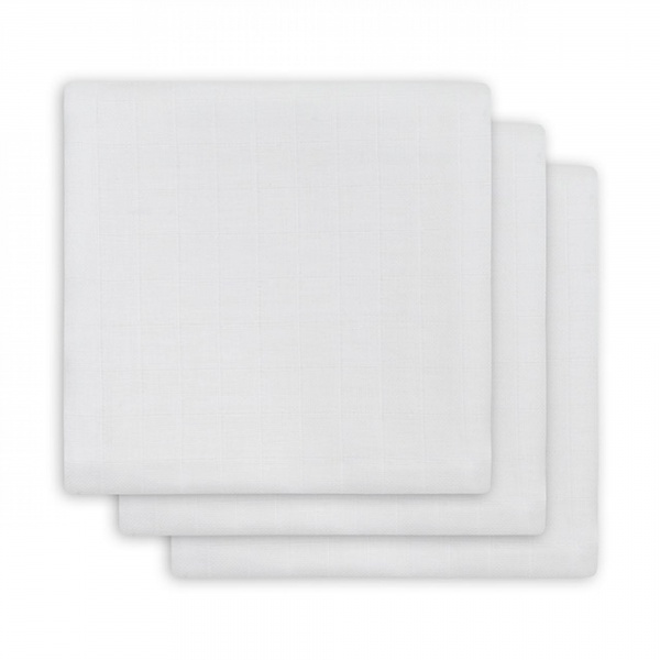 Lot de 3 langes coton hydrophile 70x70 cm white Jollein