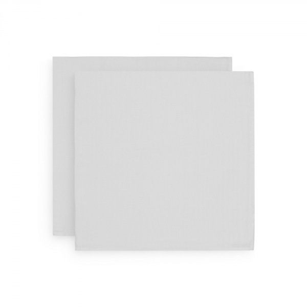 Lot de 2 langes gaze de coton 115 x 115 cm blanc Jollein