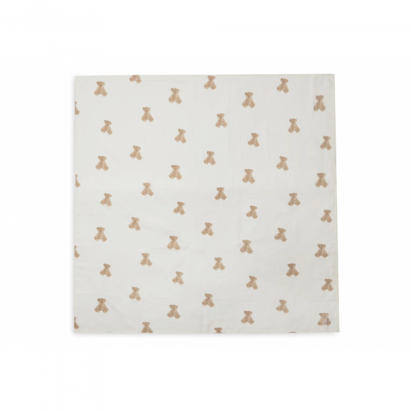 Lot de 2 langes gaze de coton 115 x 115 cm teddy bear Jollein