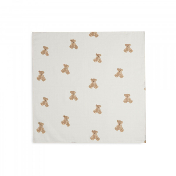 Lot de 3 langes gaze de coton 70 x 70 cm teddy bear Jollein