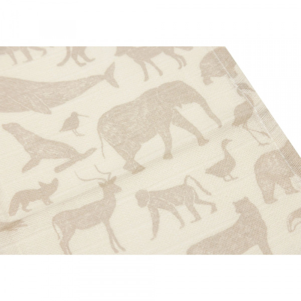 Lot de 3 langes en coton 31 x 31 cm animals nougat Jollein