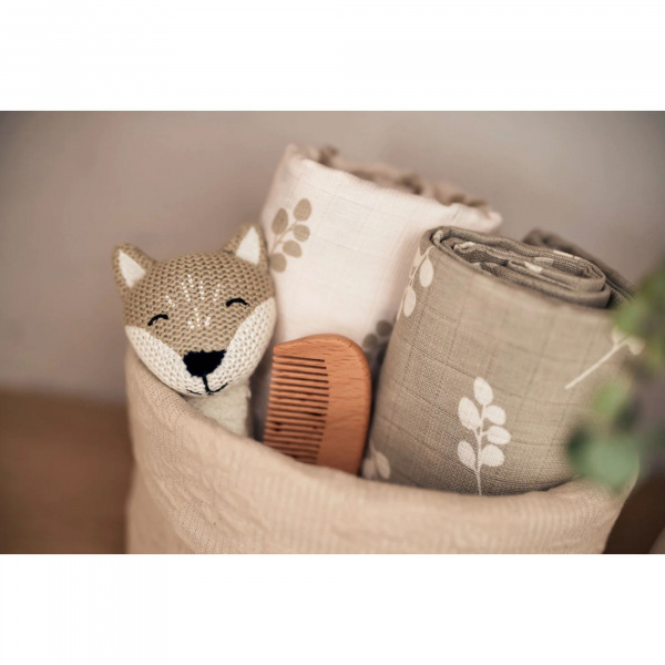 Lot de 2 langes gaze de coton 115 x 115 cm twig olive Jollein