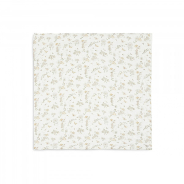 Lange gaze de coton large 115 x 115 cm dreamy mouse gots Jollein