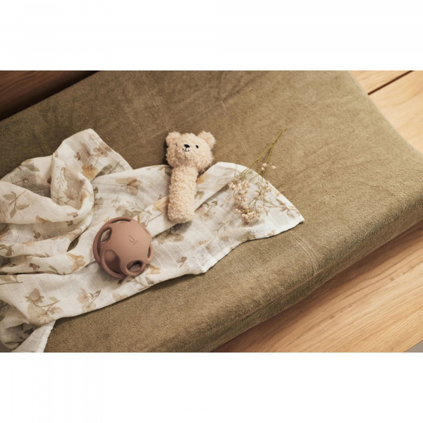 Lange gaze de coton large 115 x 115 cm dreamy mouse gots Jollein