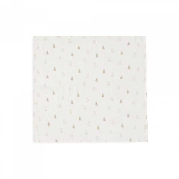 Lot de 3 langes gaze de coton 70 x 70 cm miffy silhouettes sea green Jollein