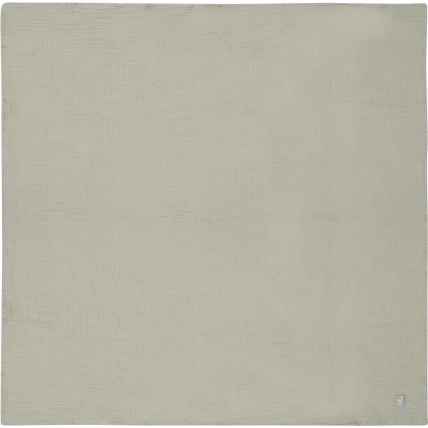 Lot de 2 langes gaze de coton 115 x 115 cm olive et ivoire Jollein