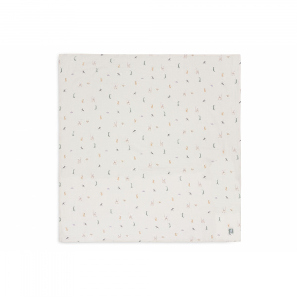 Lot de 2 langes gaze de coton 115 x 115 cm jungle jambo Jollein
