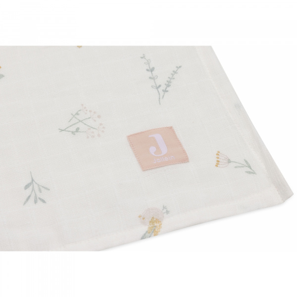 Lot de 2 langes gaze de coton 115 x 115 cm lovely birds Jollein