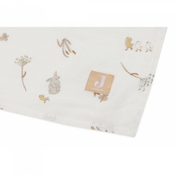 Lot de 2 langes gaze de coton 115 x 115 cm riverside Jollein