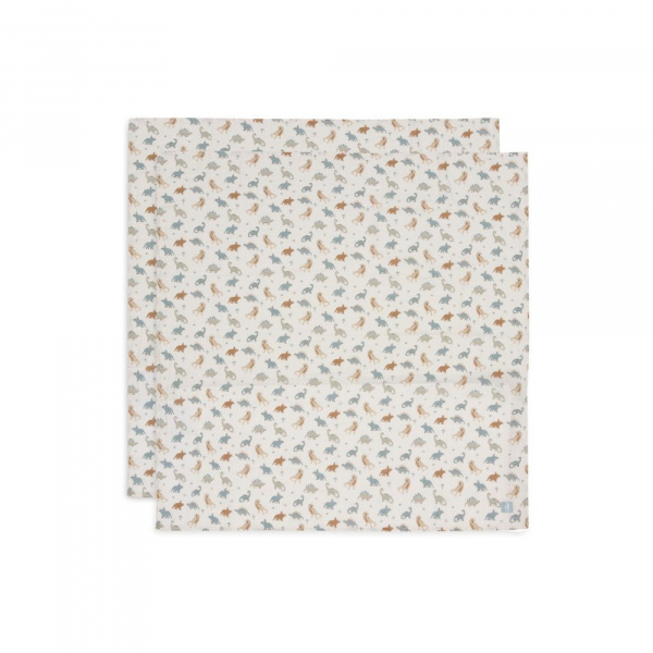 Lot de 2 langes gaze de coton 115 x 115 cm roarsome Jollein