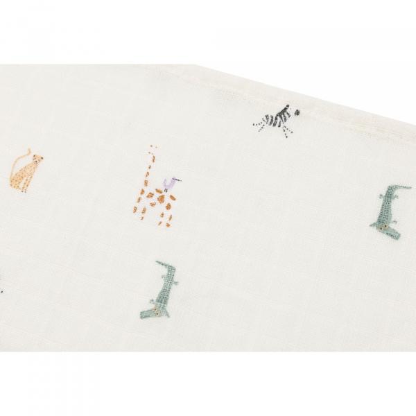 Lot de 3 langes gaze de coton 70 x 70 cm teddy bear Jollein