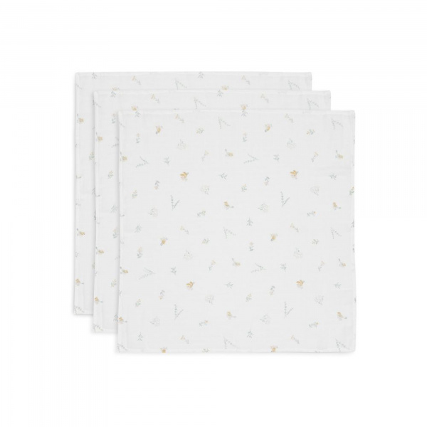 Lot de 3 langes gaze de coton 70 x 70 cm teddy bear Jollein