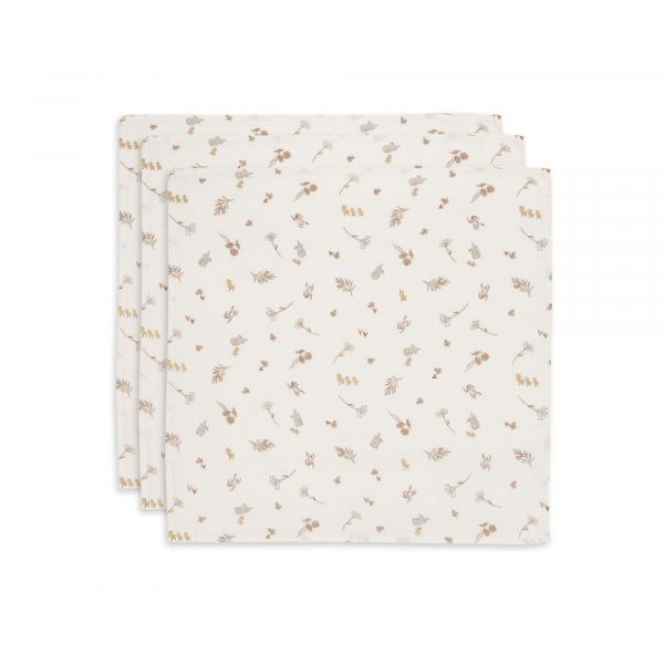 Lot de 3 langes gaze de coton 70 x 70 cm teddy bear Jollein