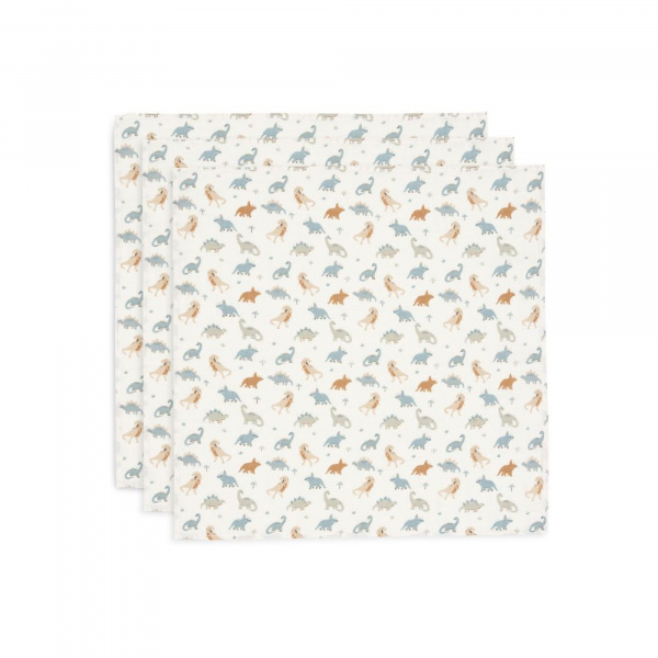 Lot de 3 langes gaze de coton 70 x 70 cm teddy bear Jollein