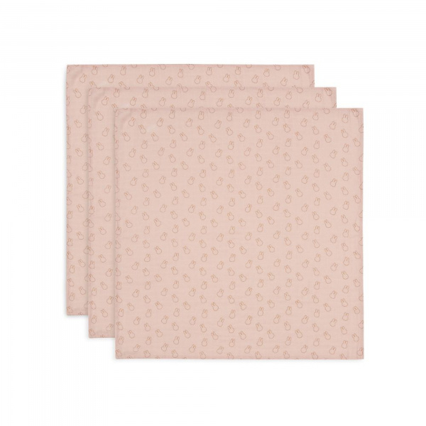 Lot de 3 langes gaze de coton 70 x 70 cm miffy silhouettes sea green Jollein