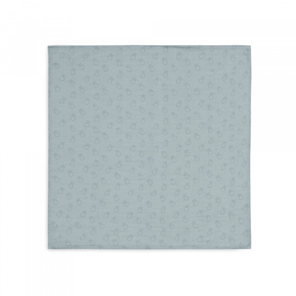 Lot de 3 langes gaze de coton 70 x 70 cm miffy silhouettes sea green Jollein