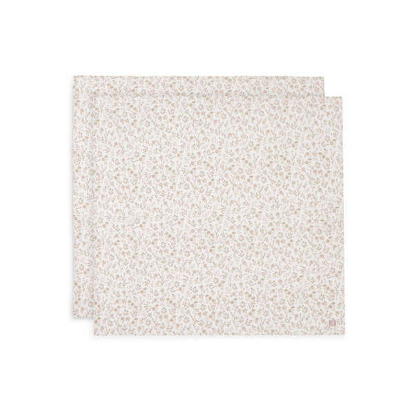 Lot de 2 langes gaze de coton 115 x 115 cm bloomy Jollein