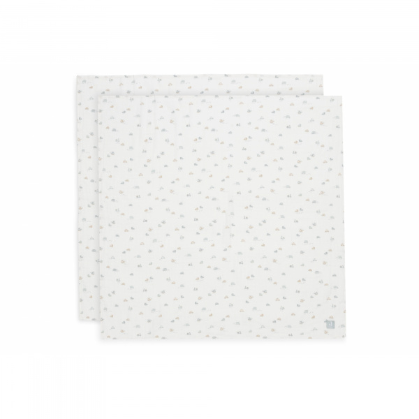 Lot de 2 langes gaze de coton 115 x 115 cm on the go Jollein