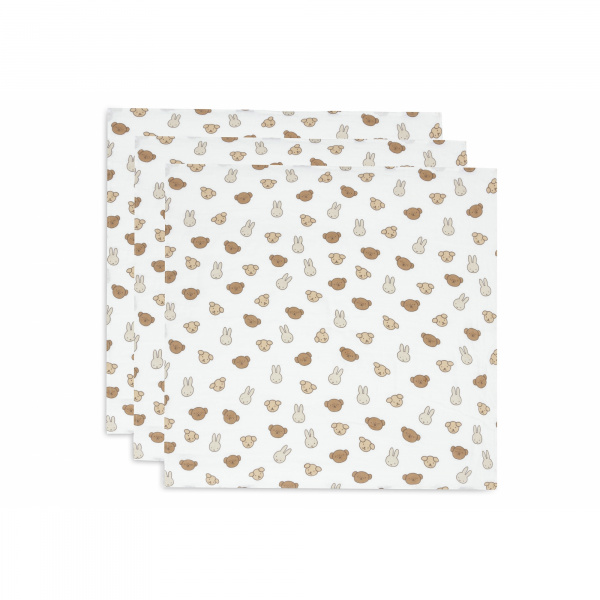 Lot de 3 langes gaze de coton 70 x 70 cm miffy and friends Jollein