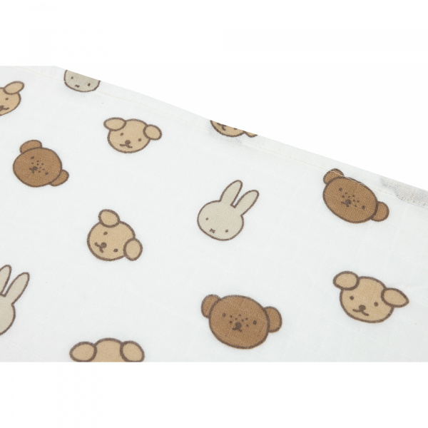 Lot de 3 langes gaze de coton 70 x 70 cm miffy and friends Jollein