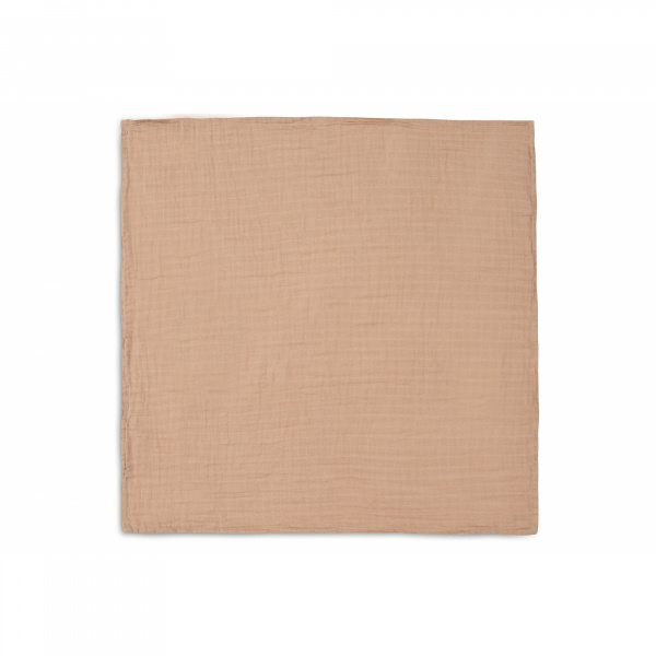 Lot de 4 langes gaze de coton 70 x 70 cm biscuit & ivoire Jollein