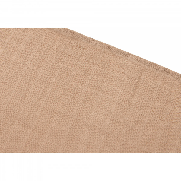Lot de 4 langes gaze de coton 70 x 70 cm biscuit & ivoire Jollein