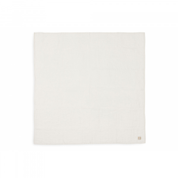 Lot de 2 langes gaze de coton 115 x 115 cm biscuit & ivoire Jollein