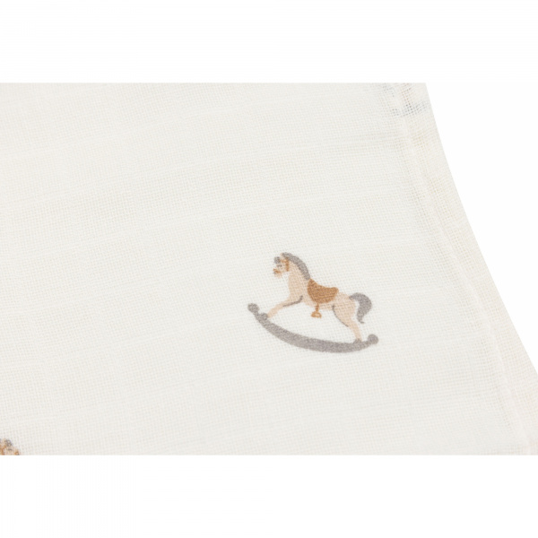 Lot de 3 langes en coton 31 x 31 cm nostalgic ride Jollein