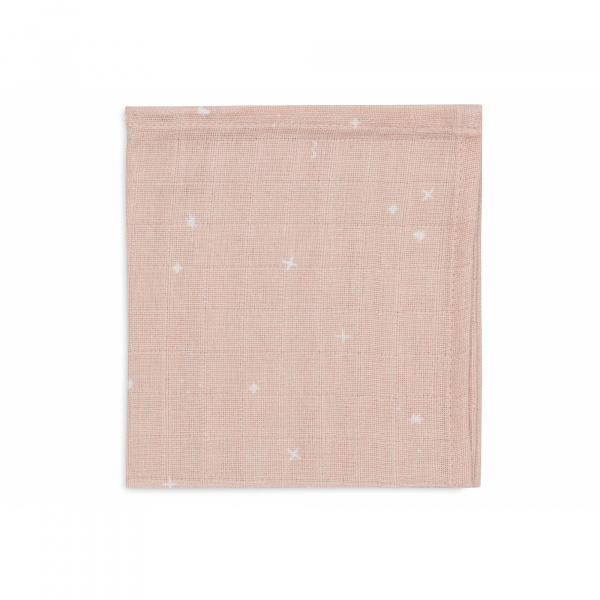Lot de 3 langes en coton 31 x 31 cm twinkling wild rose Jollein