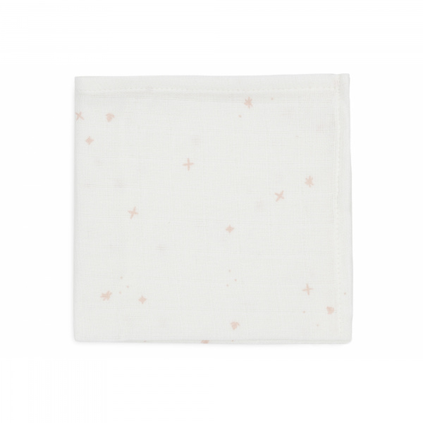 Lot de 3 langes en coton 31 x 31 cm twinkling wild rose Jollein