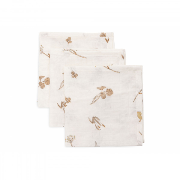 Lot de 3 langes en coton 31 x 31 cm riverside Jollein