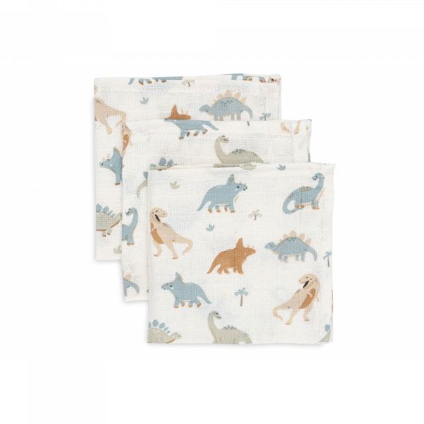 Lot de 3 langes en coton 31 x 31 cm roarsome Jollein