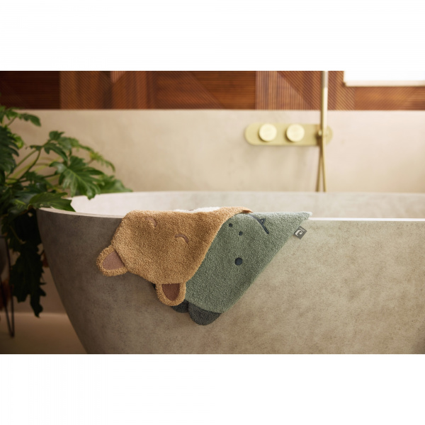 Gant de toilette en éponge jungle jambo croco Jollein