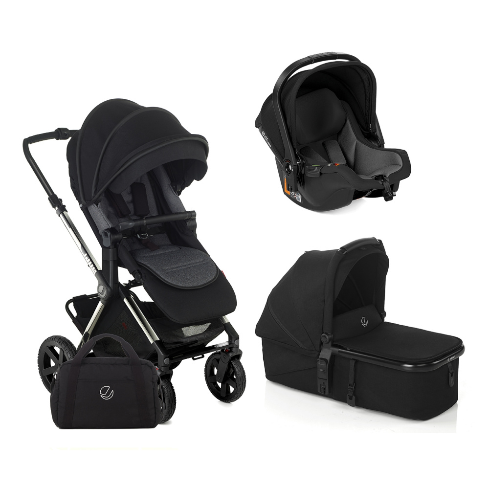 Poussette 3 en 1 Bébé Combinée Siège-Auto Nacelle Trio Réversible