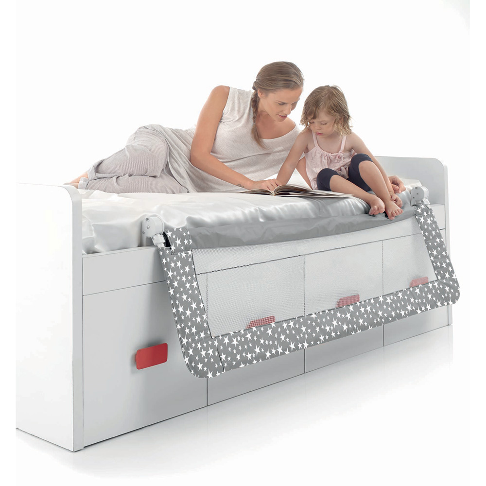 Barrière de Lit Bébé Rabattable Et Pliable 150cm Star 30 sur Allobébé