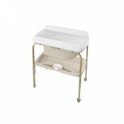 Table à langer avec baignoire flip glitter nature edition