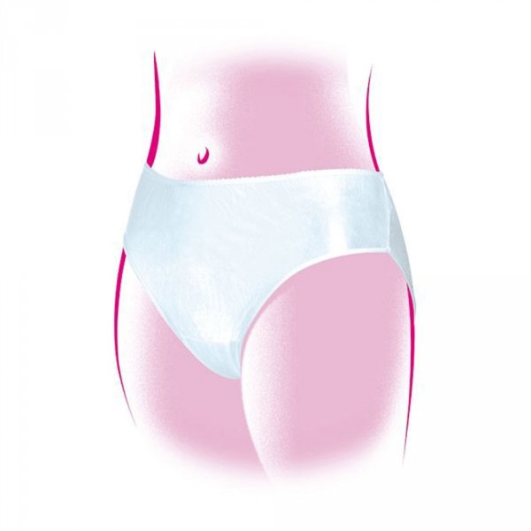 Lot de 5 slips jetables blanc taille 46-48 Jane