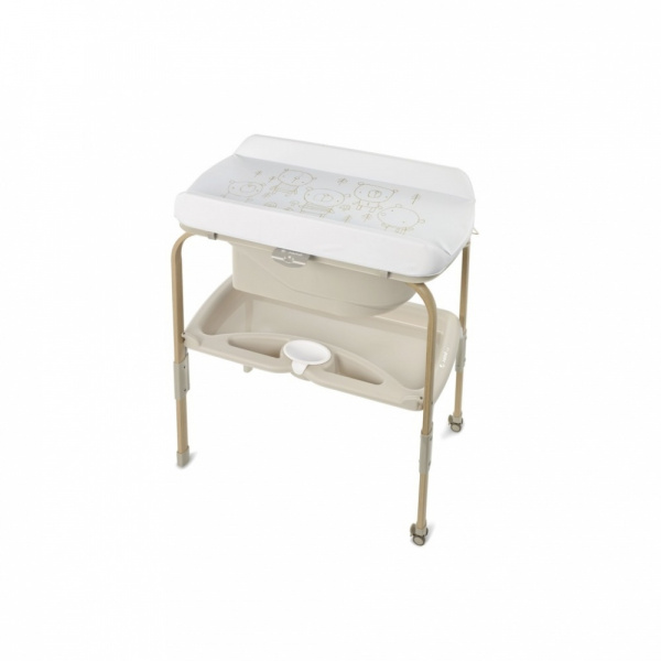 Table à langer avec baignoire flip glitter nature edition Jane