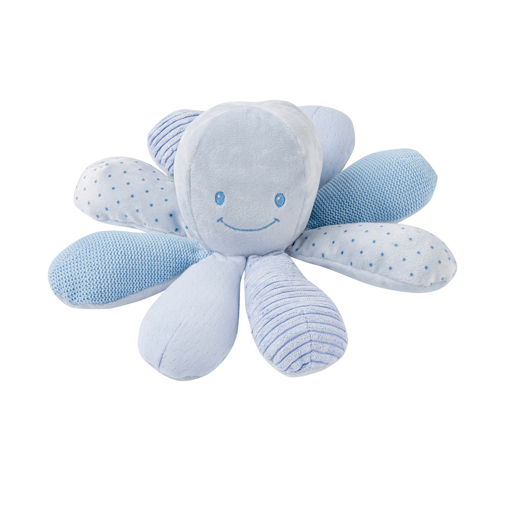Peluche Bebe Pieuvre Activites Blue De Nattou Sur Allobebe