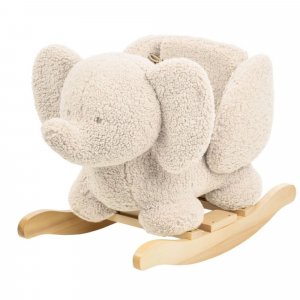 Les imparfaits - bascule bouclette teddy eléphant ecru Nattou