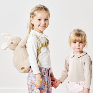 Sac à dos peluche lapin beige Nattou