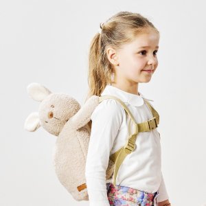 Sac à dos peluche lapin beige Nattou