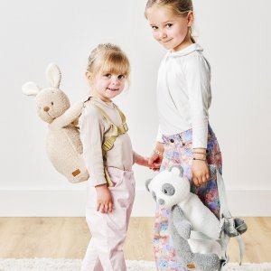 Sac à dos peluche panda gris Nattou