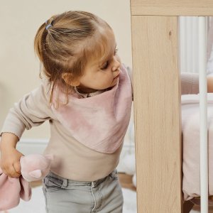 Set 2 bavoir/bandana doublés éponge alice et pomme Nattou