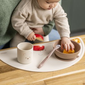 Coffret repas 4 pièces en silicone nature Nattou