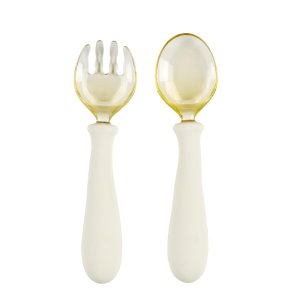 Set cuillère et fourchette apprentissage flexible Nattou
