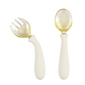 Set cuillère et fourchette apprentissage flexible Nattou